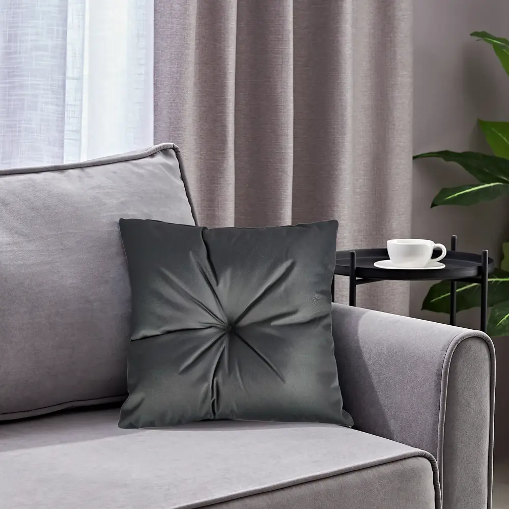 Декоративная подушка Seasons водоотталкивающая 45x45 см цвет коричневый 89426669 STLM-2179650  - Вид №4