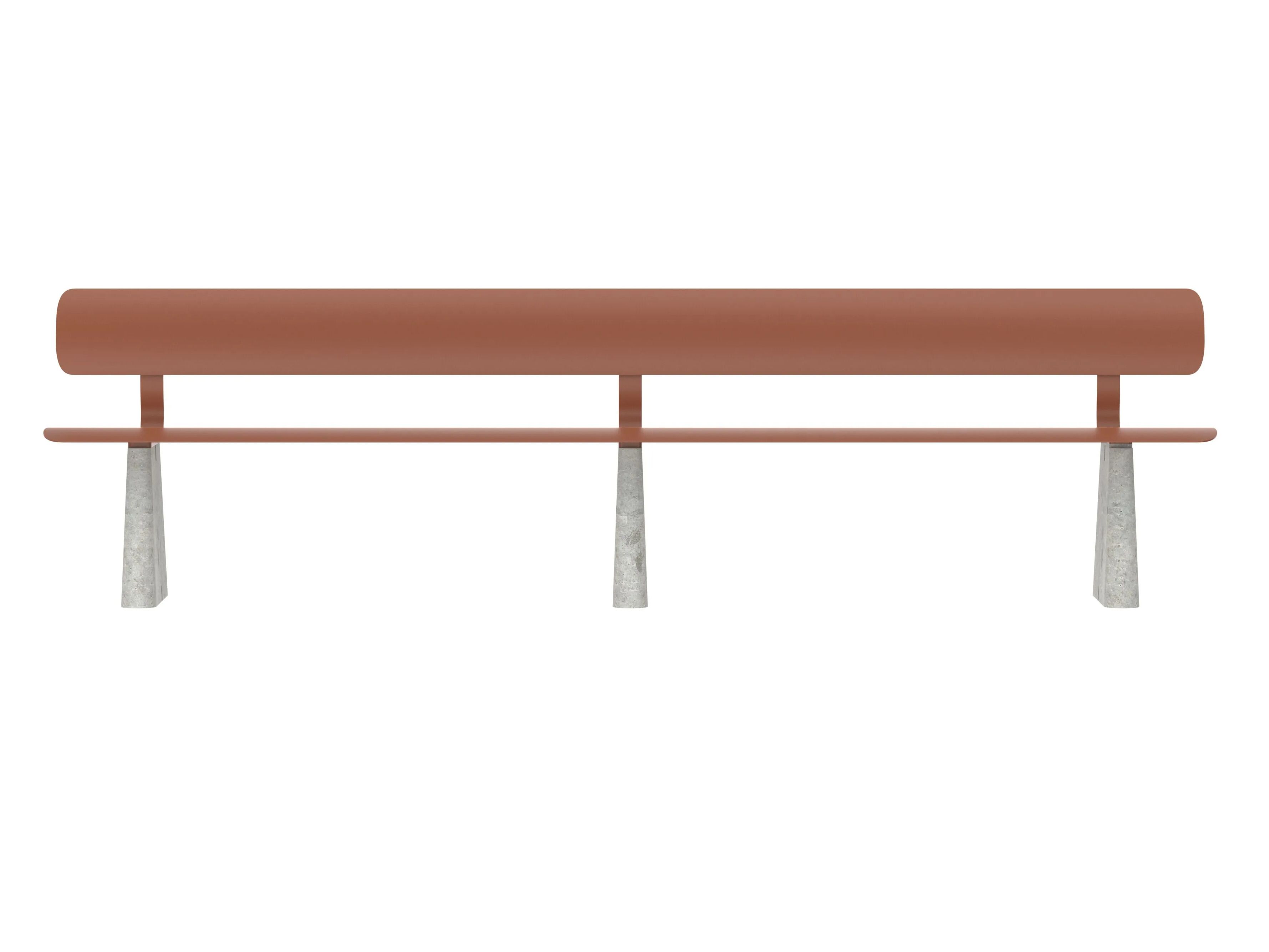 Стальная скамья с порошковым покрытием со спинкой FUNCTIONALS BEN ARCH-00041367 - Вид №133