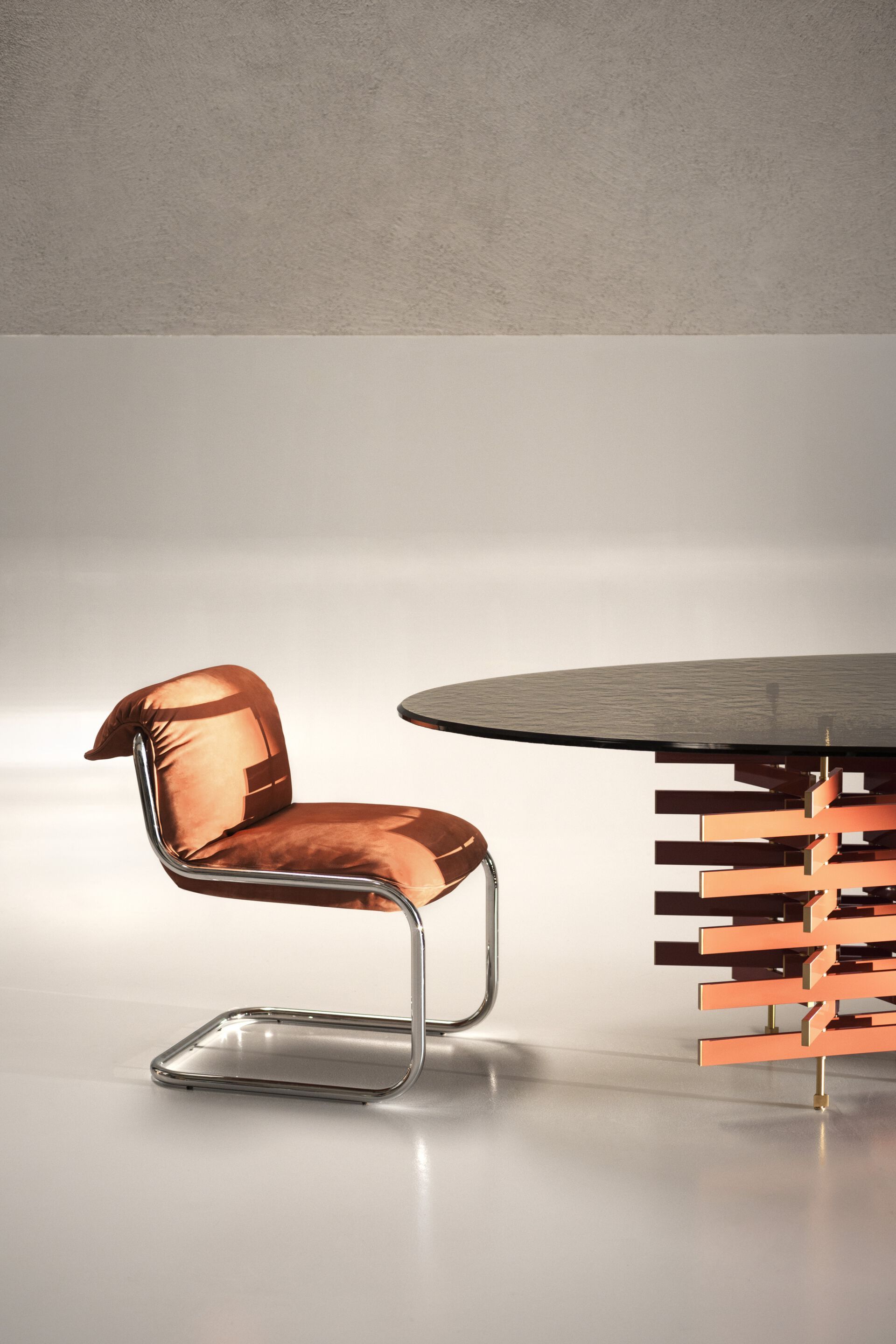 Кожаный консольный стул Baxter SO FAR ARCH-00113044 - Вид №2