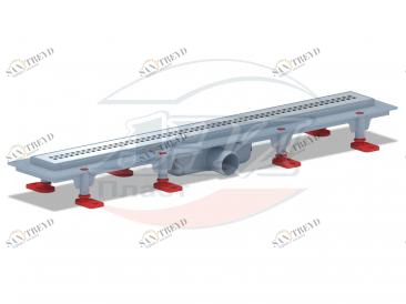 Трап пластиковый линейный сухой Риф 650х62, выпуск 40 мм TLQ1265G АНИ пласт 201727