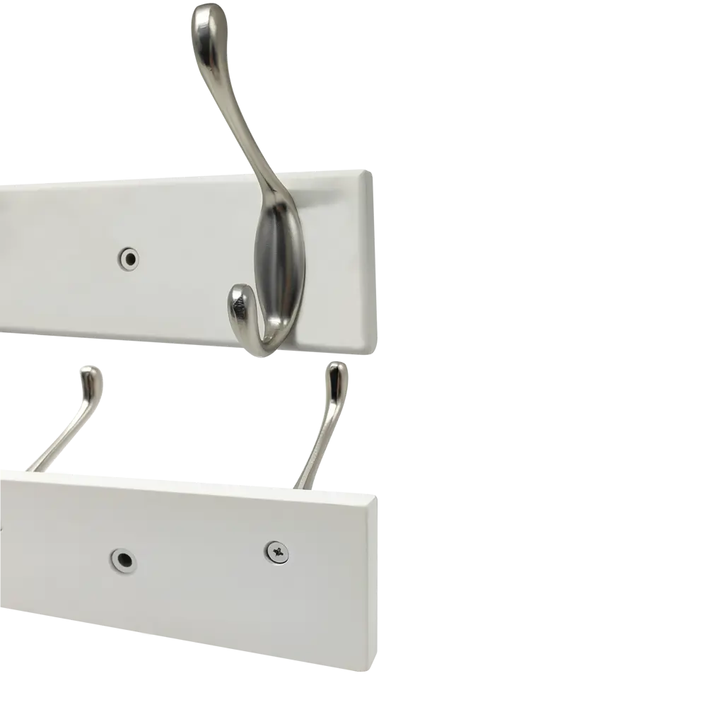 Вешалка настенная KONSENSA 4 крючка Enzo 62x9.5x7.4 см цвет серебро 89388834 STLM-2198689 - Вид №1