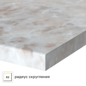 Столешница Раффиа 240x60x2 см искусственный камень цвет бежевый 83729636 STLM-2160835