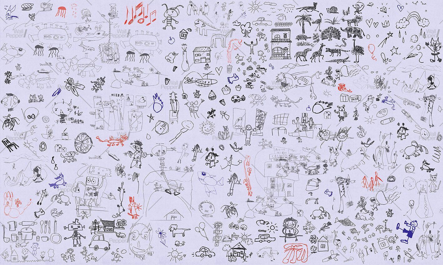 Carta da parati PVC free, eco-friendly, lavabile WallPepper SKETCHES ARCH-00075987 - Вид №4