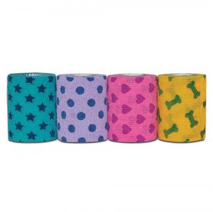 Т0034882 Бандаж PetFlex "рисунки" мультицвета 7,5см х 4,5м ANDOVER