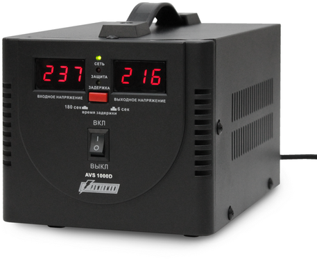 90450556 Стабилизатор напряжения AVS D на 1000 ВА для котла и дома STLM-0227204 POWERMAN