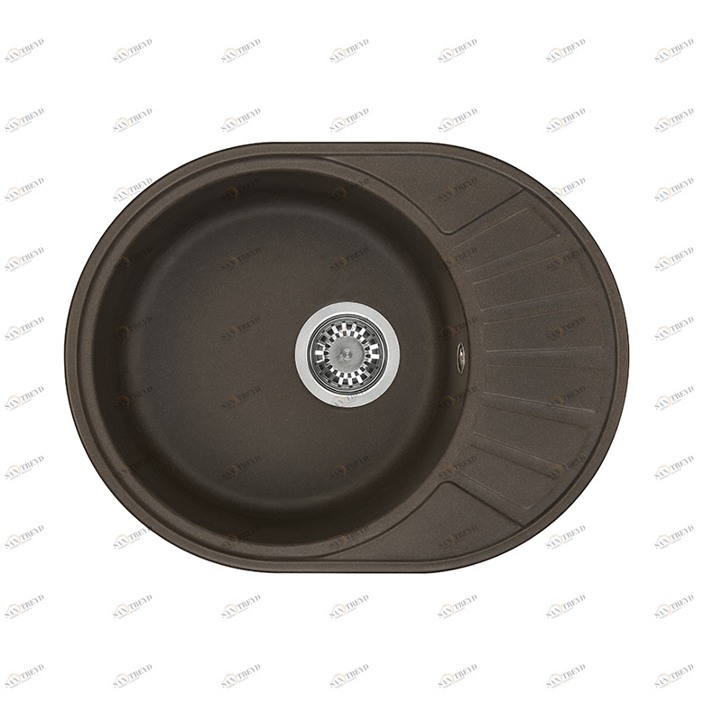 1A711232CS280 Мойка кухонная прямоугольная AQUATON ЧЕЗАНА