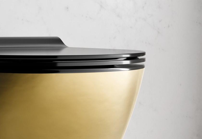 Подвесной унитаз настенный Белый GSI ceramica Gold platinum Италия sun-id-1506051 - Вид №2