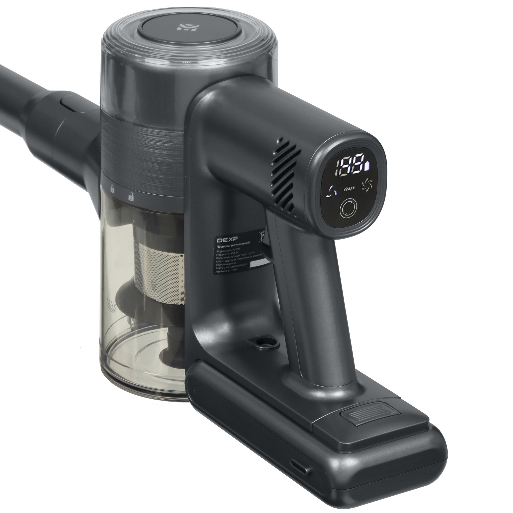 9100339 Пылесос  вертикальный  DEXP DS-HC400  серый STDN-0127708 - Вид №4