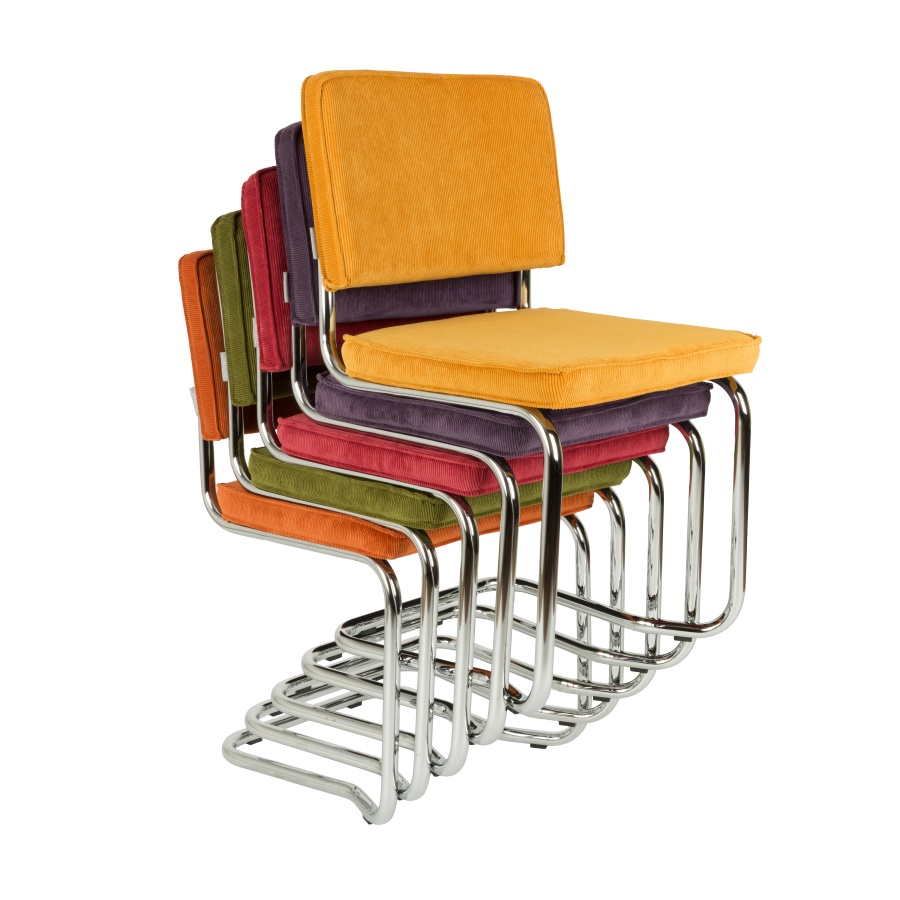 Стул Ridge Kink Rib черный Zuiver 1100055 - Вид №8