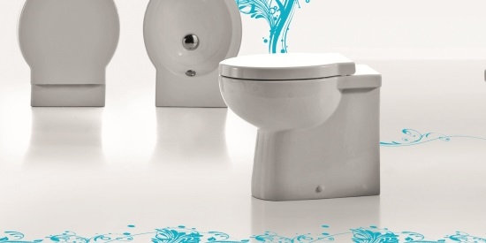 EASVA Приставной унитаз напольный Белый Ceramica Cielo EASY BATH Италия - Вид №1