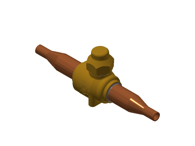 Danfoss GBC — Запорные шаровые краны для CO2 45 бар GBC 10s Кран запорный шаровой 009L7521  - Вид №1