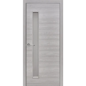 Комплект двери остекленная 70x200 см Hardflex цвет ясень серый с добором 150 мм