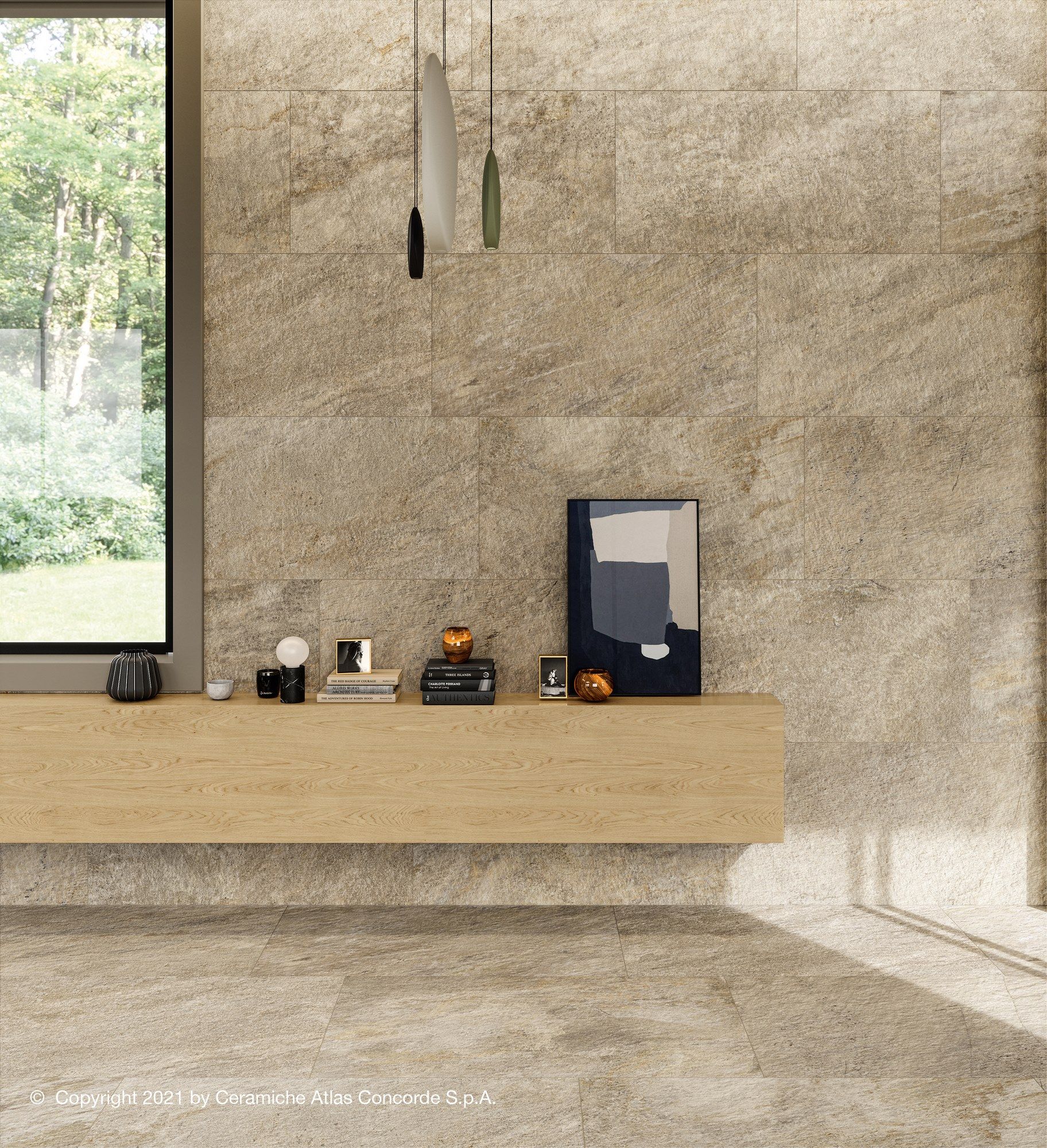 Пол / облицовка керамогранита с эффектом камня Atlas Concorde Norde ARCH-00026085 - Вид №38