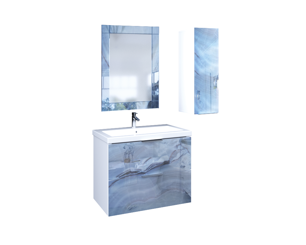 У73189 Пенал Liriya 25П 1д. Blue marble L 1 Marka Liriya 