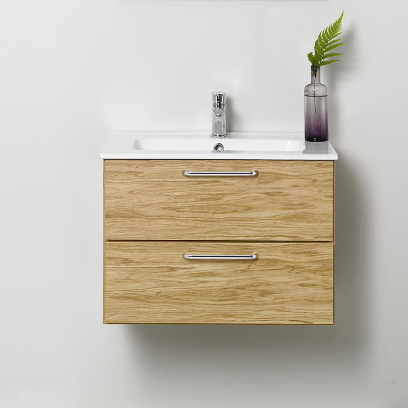 20071206 Afton Шкаф Для Умывальника 600 Ek, Мягкое Закрытие Westerbergs Дубовый 