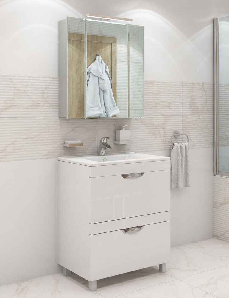 Тумба Kolombo 600 белый (Melana)600⨉460⨉880 мм белый Santreyd sun-id-665243 - Вид №5