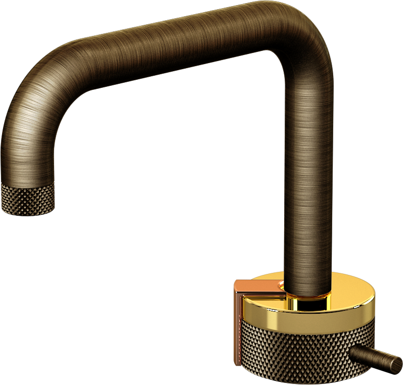 E-11500-R1AU-L2RG-VBB Однорычажный прогрессивный смеситель для раковины - излив 15,3см GRAFF MOD+