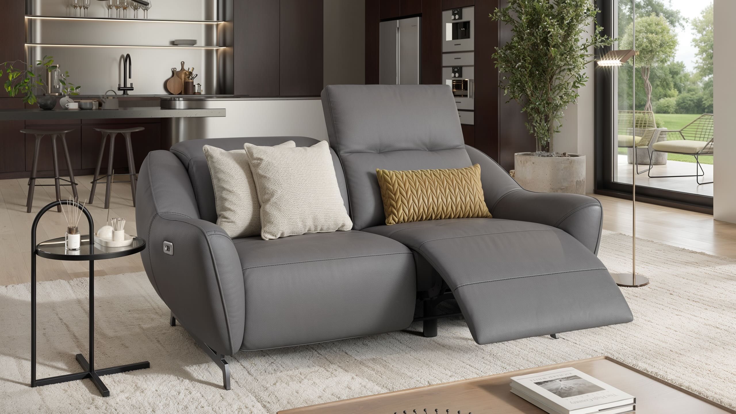 2-местный кожаный диван Sofanella ARCH-00063605 - Вид №2