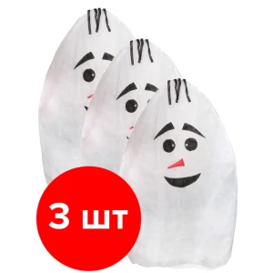 91406949 Зимнее укрытие для растений Viva Organica! Сказка 190x130 см Снеговик 3шт STLM-1402599