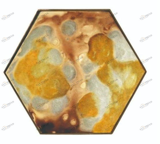 Ethnicraft Стеклянный поднос с ручной росписью Organics 20538