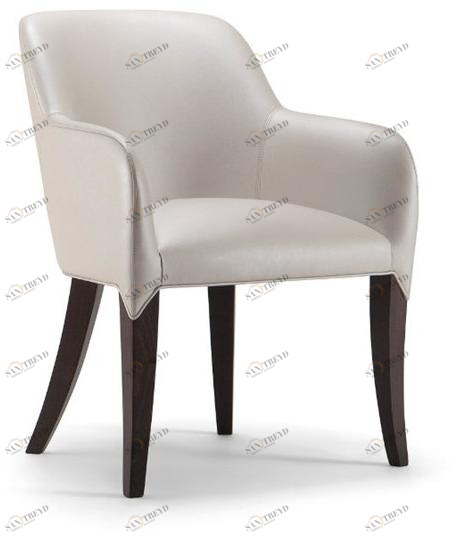 Мягкое кожаное кресло с подлокотниками Alyson 048 po Santreyd