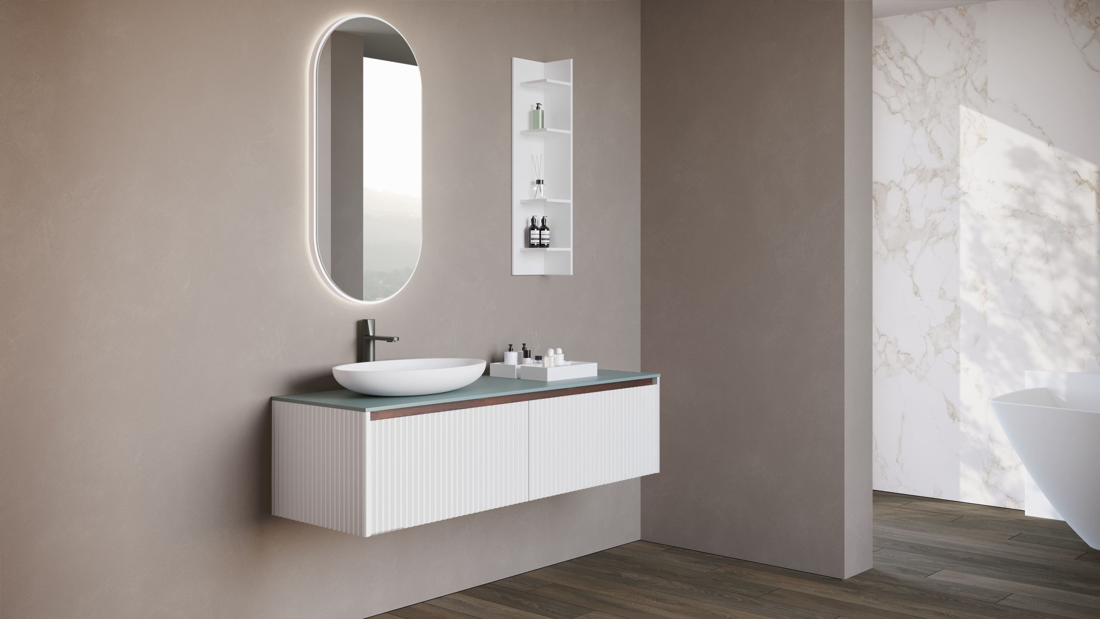 Овальная столешница из Corian® Acquapazza Corian ® elements ARCH-00036651 - Вид №4