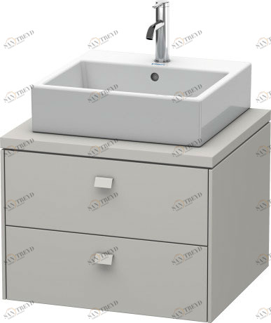 BR511500707 Brioso Тумбочка для консоли Бетонно-серый матовый декор Duravit