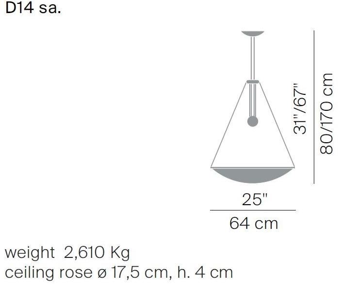 LUCEPLAN Регулируемый светодиодный подвесной светильник из поликарбоната Trama sun-id-1470828 - Вид №3