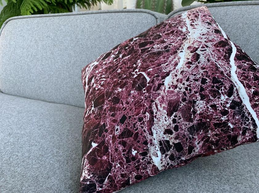 Koziel Квадратная подушка из полиэстера Marbles 9999-96 - Вид №2