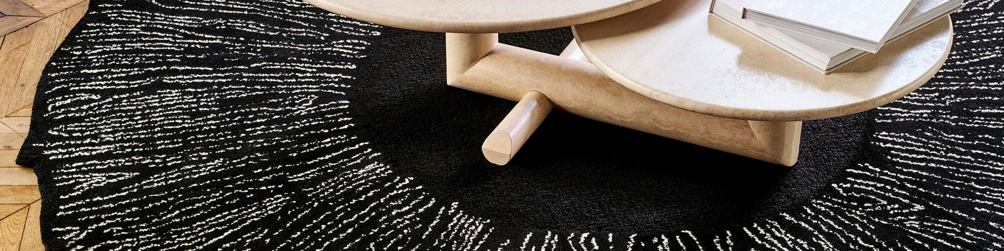 Круглый шерстяной ковер ручной работы Toulemonde Bochart EYE FLOWER ARCH-00107045 - Вид №3