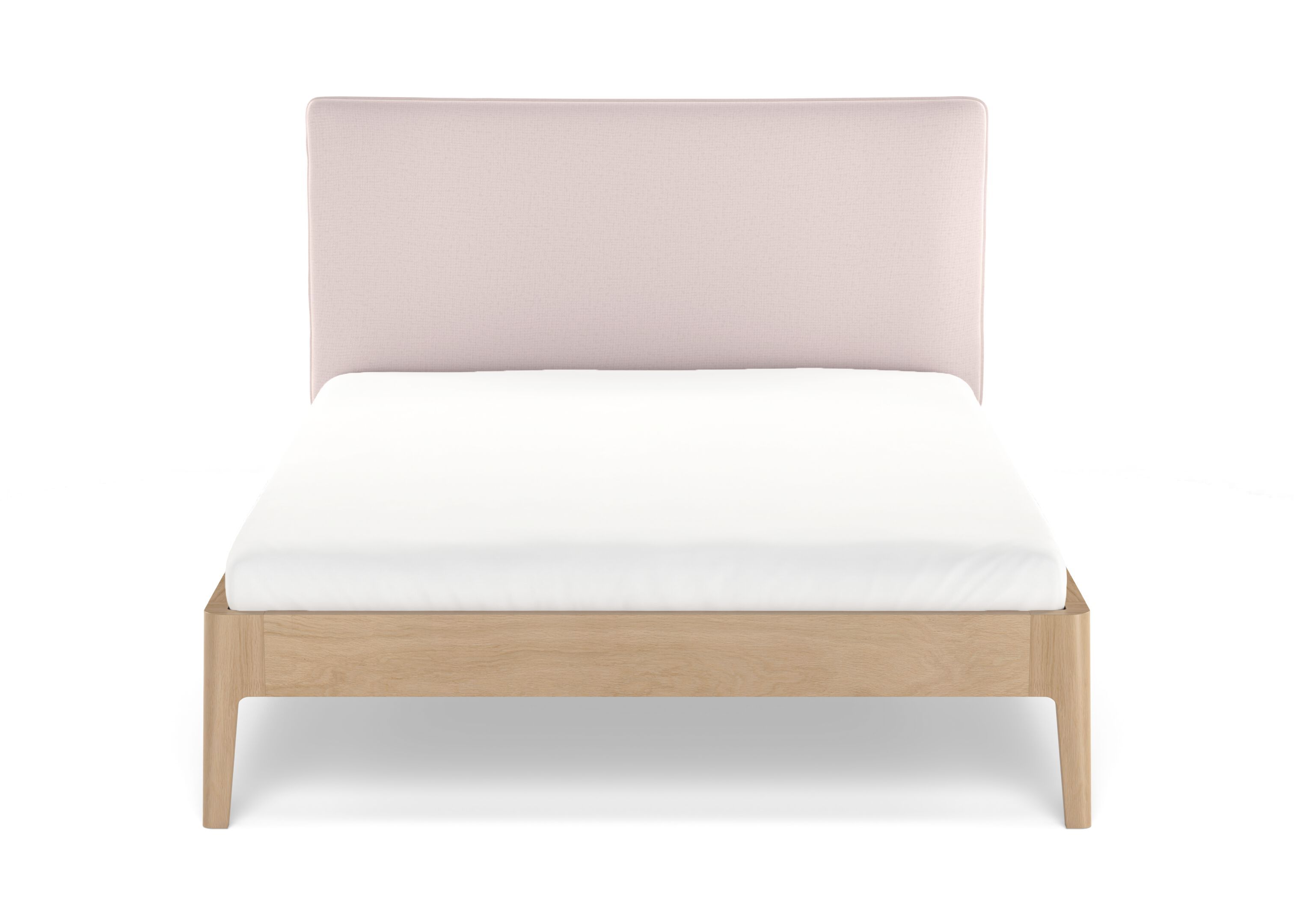 Съемная деревянная кровать с мягким изголовьем Noah Living белье ARCH-00097944 - Вид №2