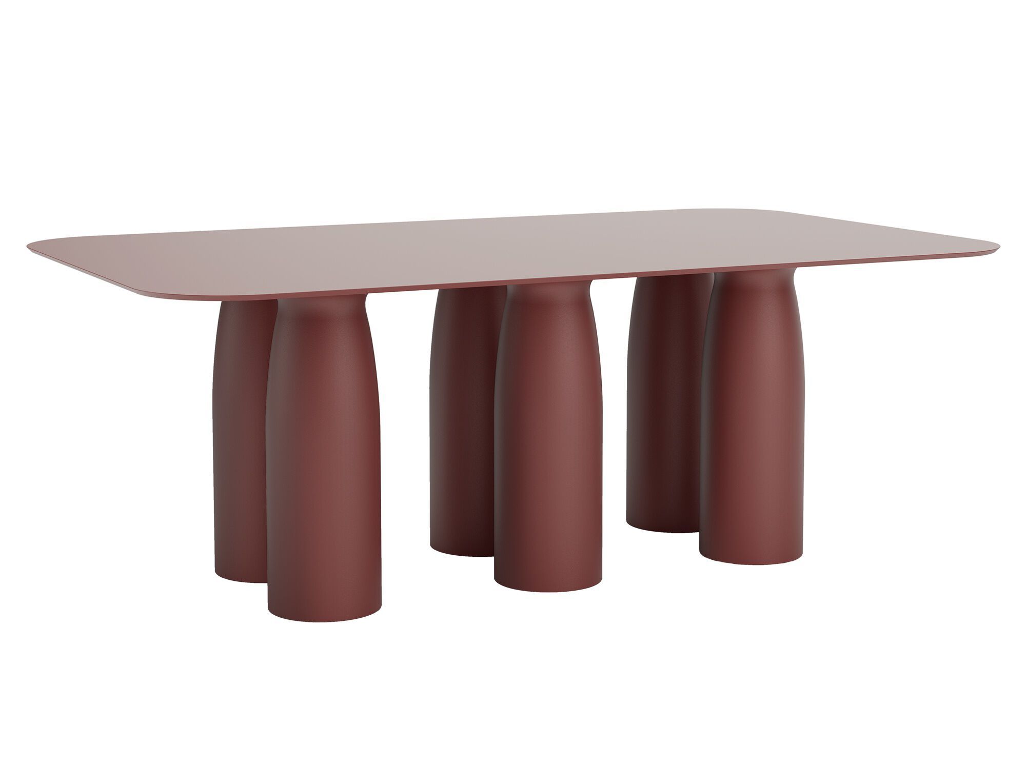 Прямоугольный обеденный стол из полиэтилена с верхней частью HPL Qeeboo Toto, Totino, Tata ARCH-00128628 - Вид №6