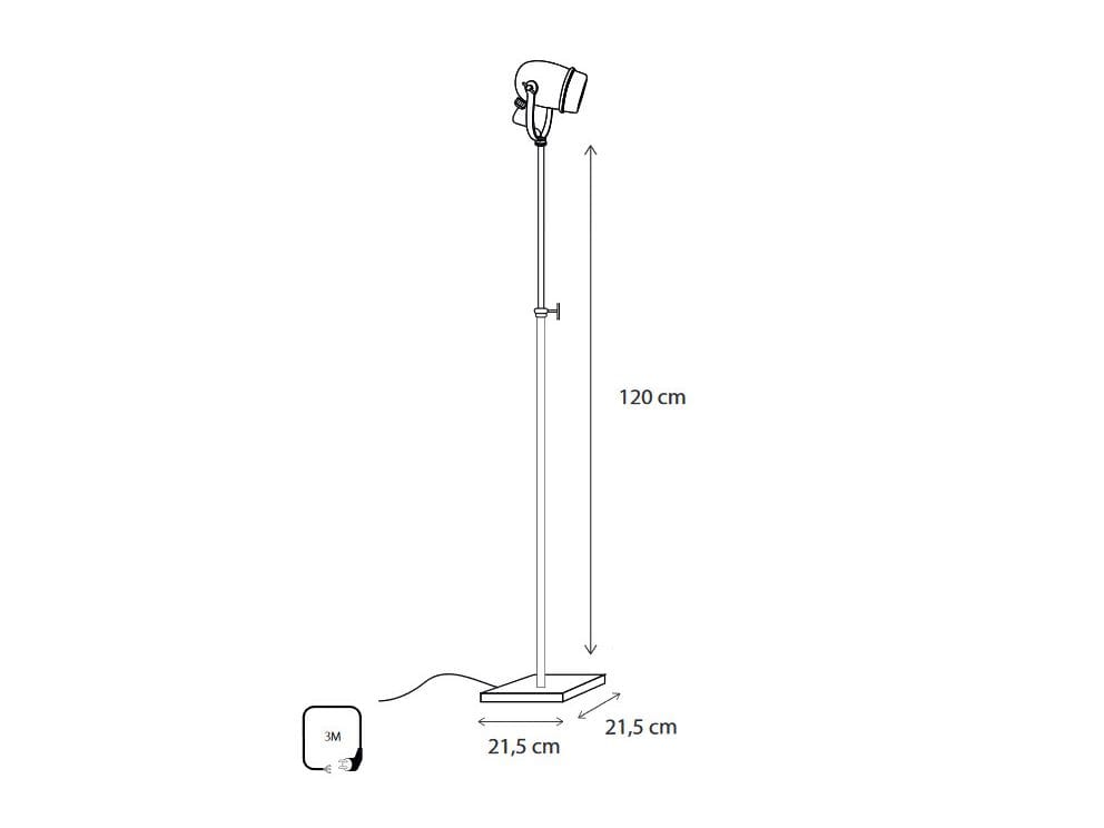 Латунная регулируемая напольная лампа Authentage Lighting Micro ARCH-00082975