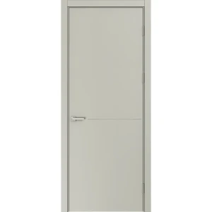 Дверь межкомнатная глухая Николь 90x220 см эмаль цвет шелк с замком и без петель