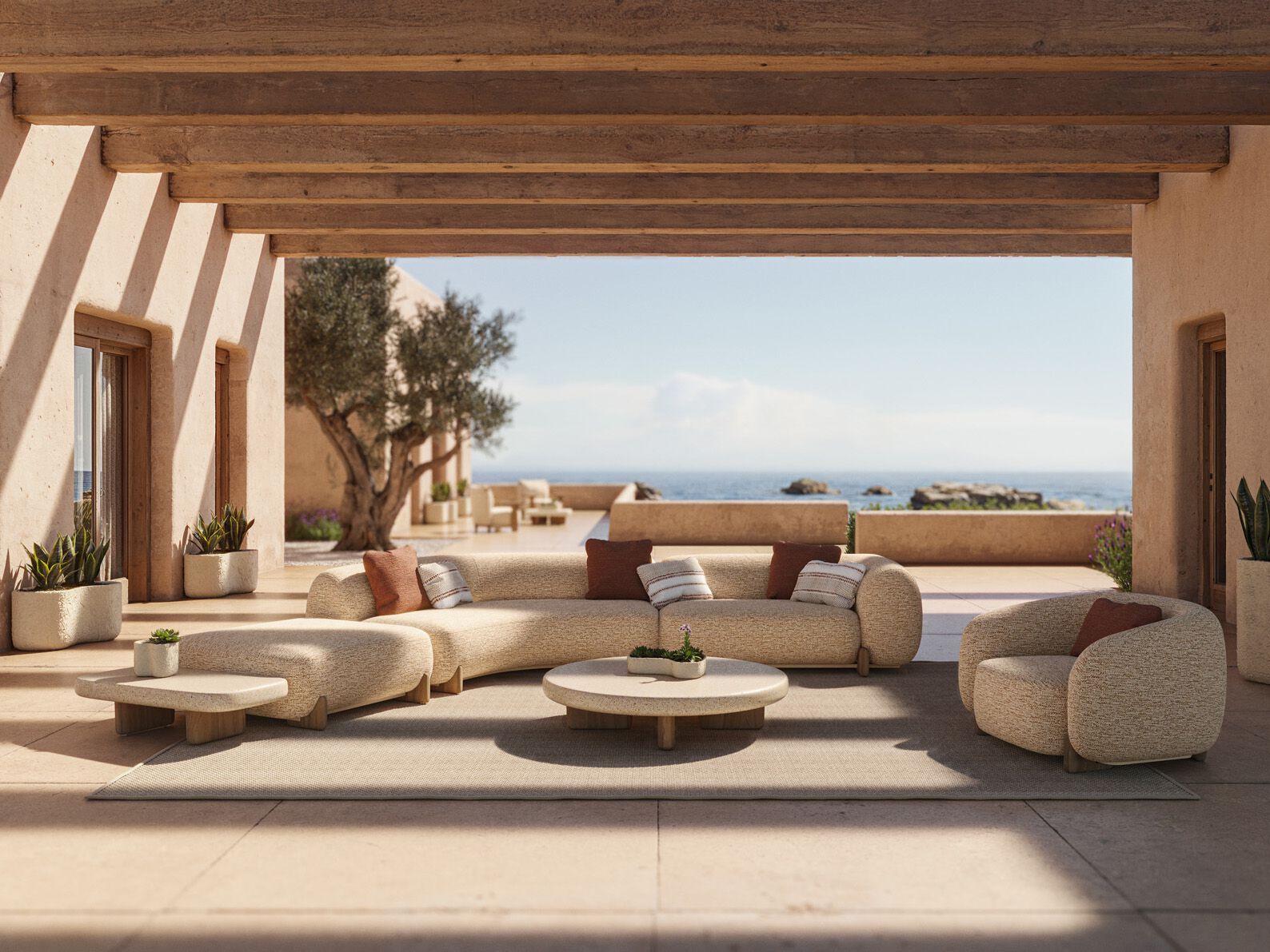 Ткань сад диван Vondom Милош ARCH-00136547 - Вид №7