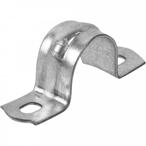 18550511 Скоба оцинкованная Iek с двойным отверстием D12 мм 10 шт.
