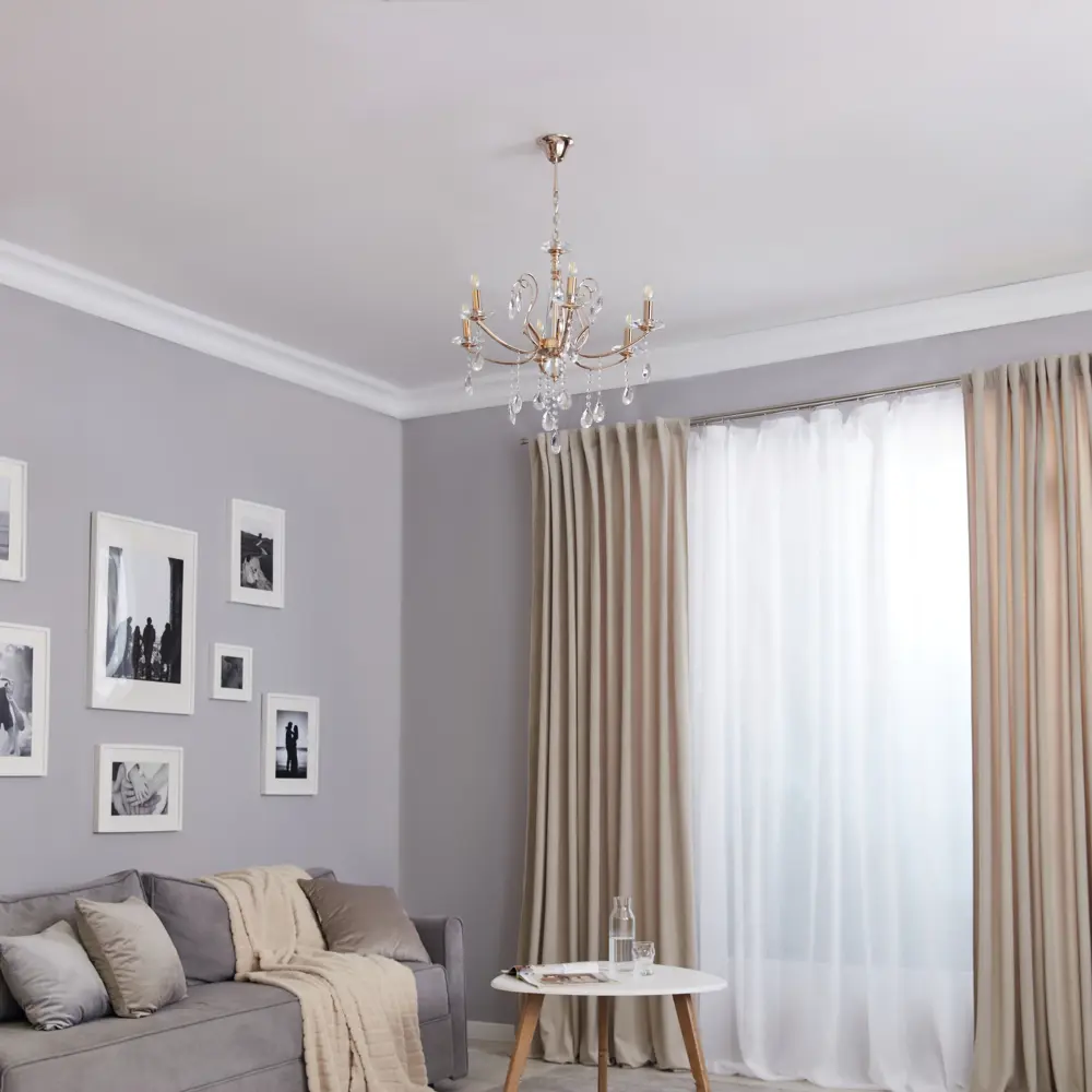 Люстра потолочная De City Свеча 6 ламп 12 м² E14 220 V STLM-2119785 - Вид №12