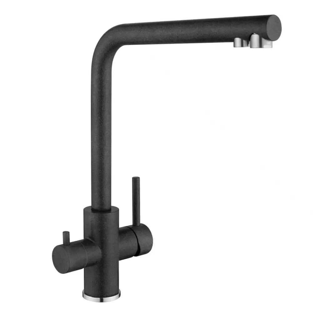 Смеситель для кухни Osgard Luzza высота 34.9 см нержавеющая сталь цвет черный STLM-2013694