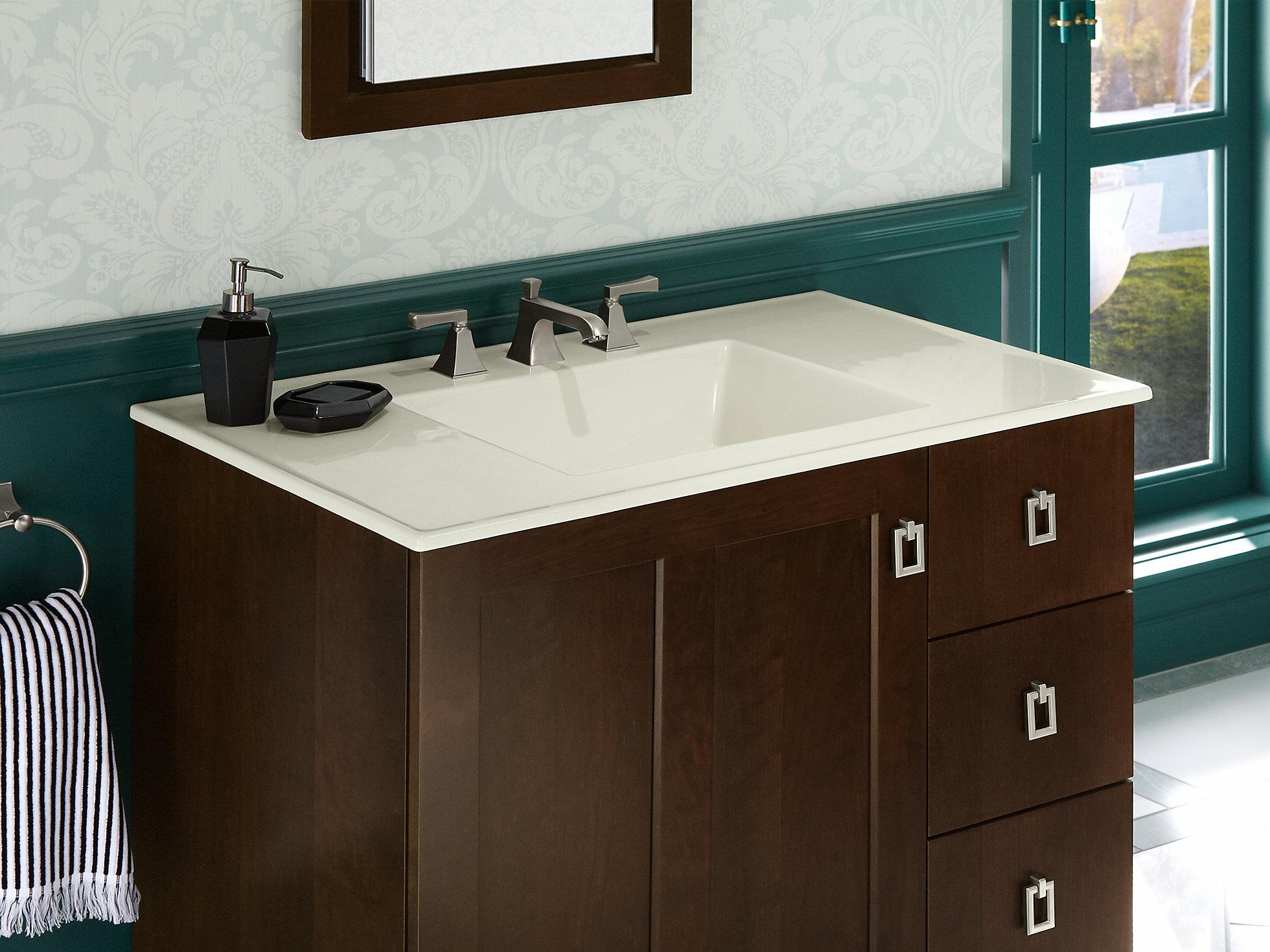 K-2781-8-G81 Накладная раковина на столешницу  прямоугольная Kohler  - Вид №4