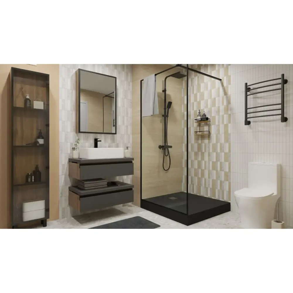 Столешница для ванной Scandi SC-60MS 60x4x47 см, искусственный камень, цвет матовый графит 82909488 STLM-2082379 Santreyd - Вид №4