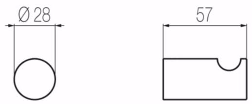 Radomonte Крючок для халата / полотенцедержатель из нержавеющей стали  Acc1  - Вид №1