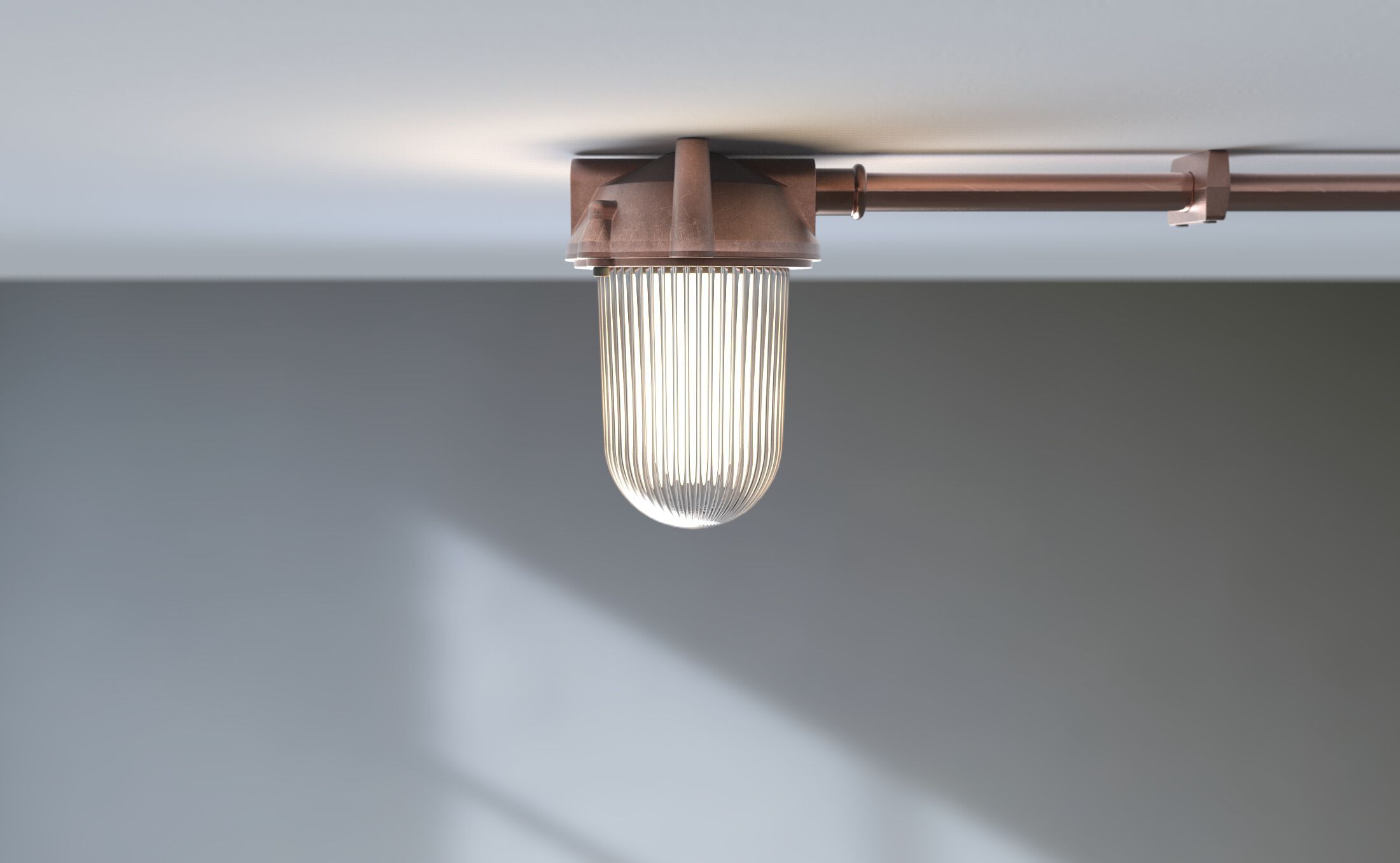 Медный алюминиевый потолочный светильник Genuit медь ARCH-00079959 - Вид №3