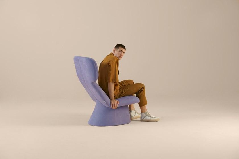 Sancal Стул Wing из нубука Elle sun-id-1413636 - Вид №6