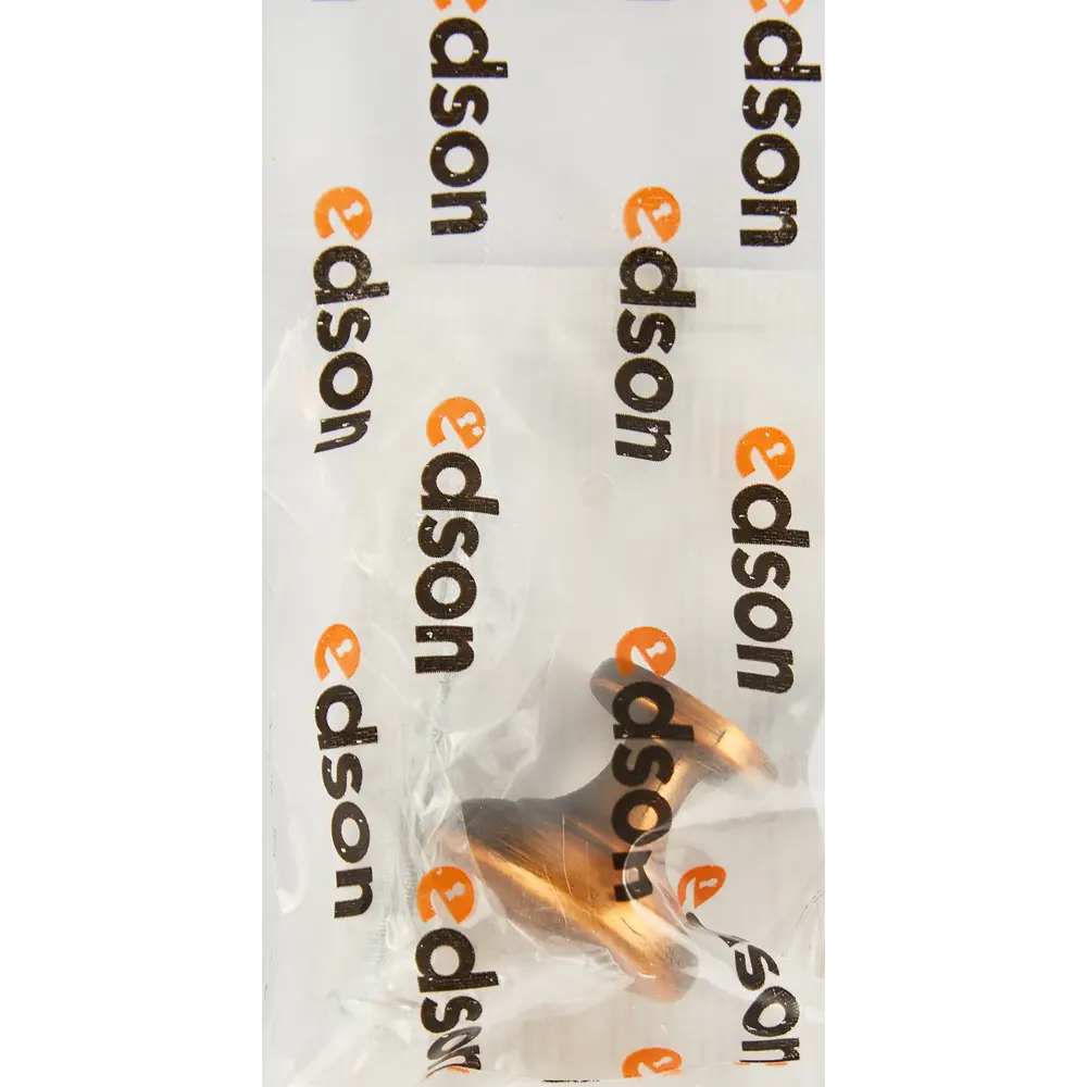 86925631 Ручка-кнопка мебельная 7501 30x100 мм, цвет состаренная медь STLM-1012610 EDSON  - Вид №4