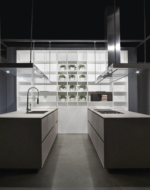 RIFRA Кухня с двойным островом из серого бетона One sun-id-1354828 - Вид №2