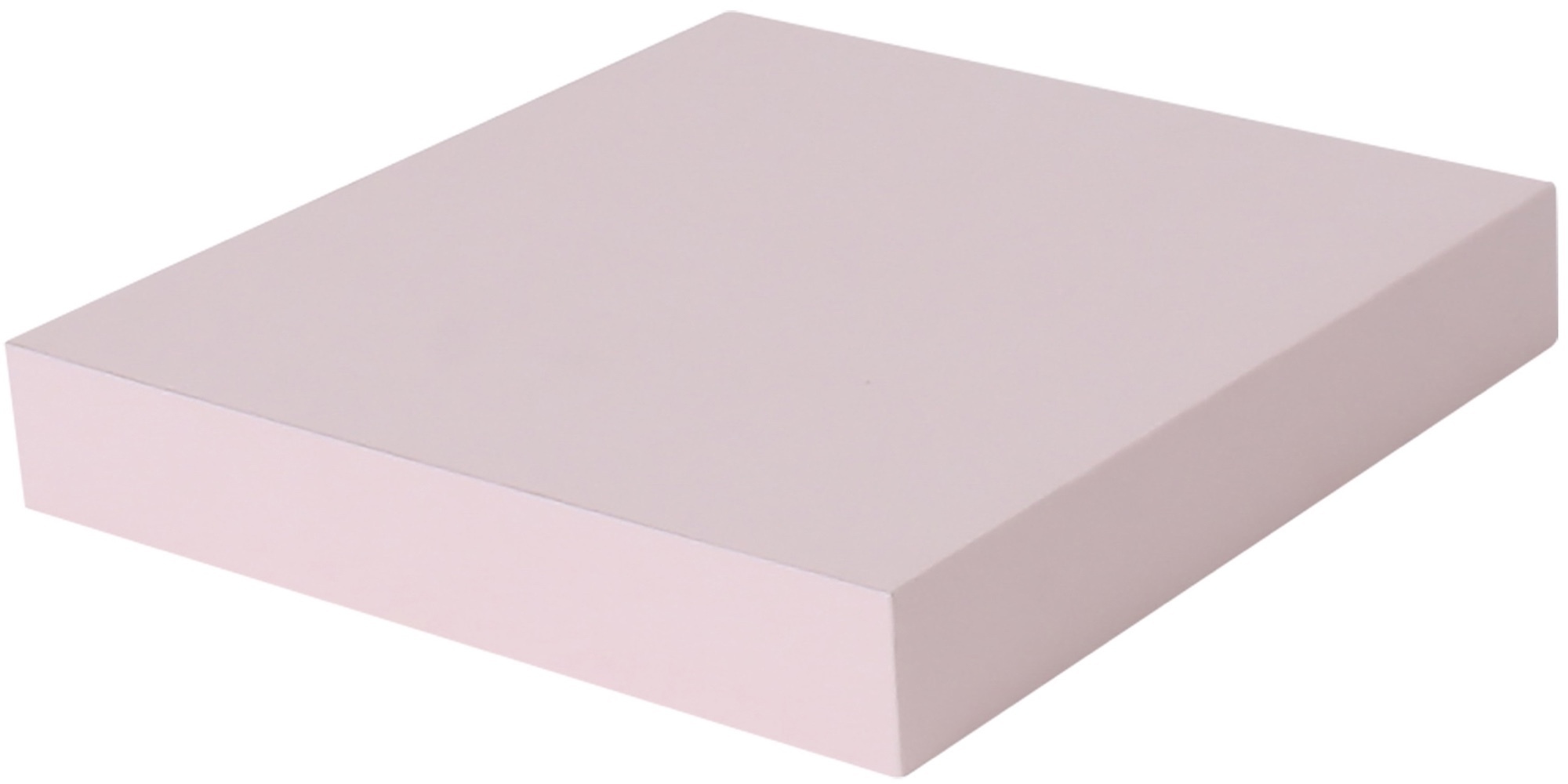 81898801 Полка мебельная прямая 23x23.5x3.8 см МДФ цвет розовый STLM-0013919 SPACEO