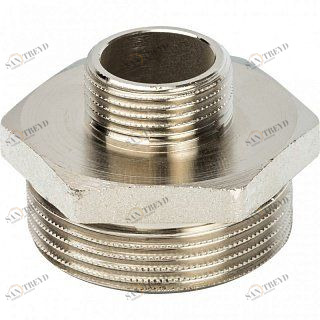 Ниппель переходной НН 1 1/2х3/4" никель STOUT SFT0004011234