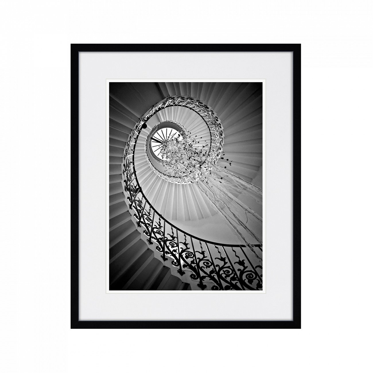 Картина черно-белая 52х42 см Spiral Staircase КАРТИНЫ В КВАРТИРУ  00-3894695 Серый  - Вид №1