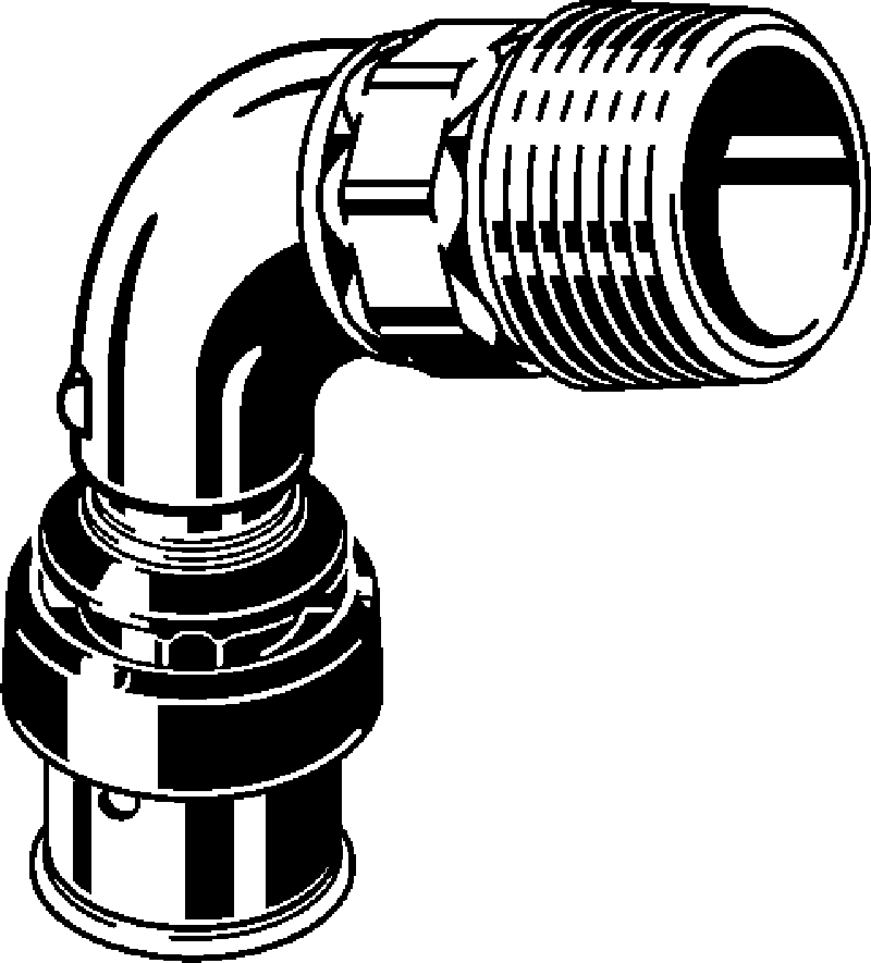 Viega Угольник переходной 90° Viega Smartpress 6714 (729721) 729 721 - Вид №1