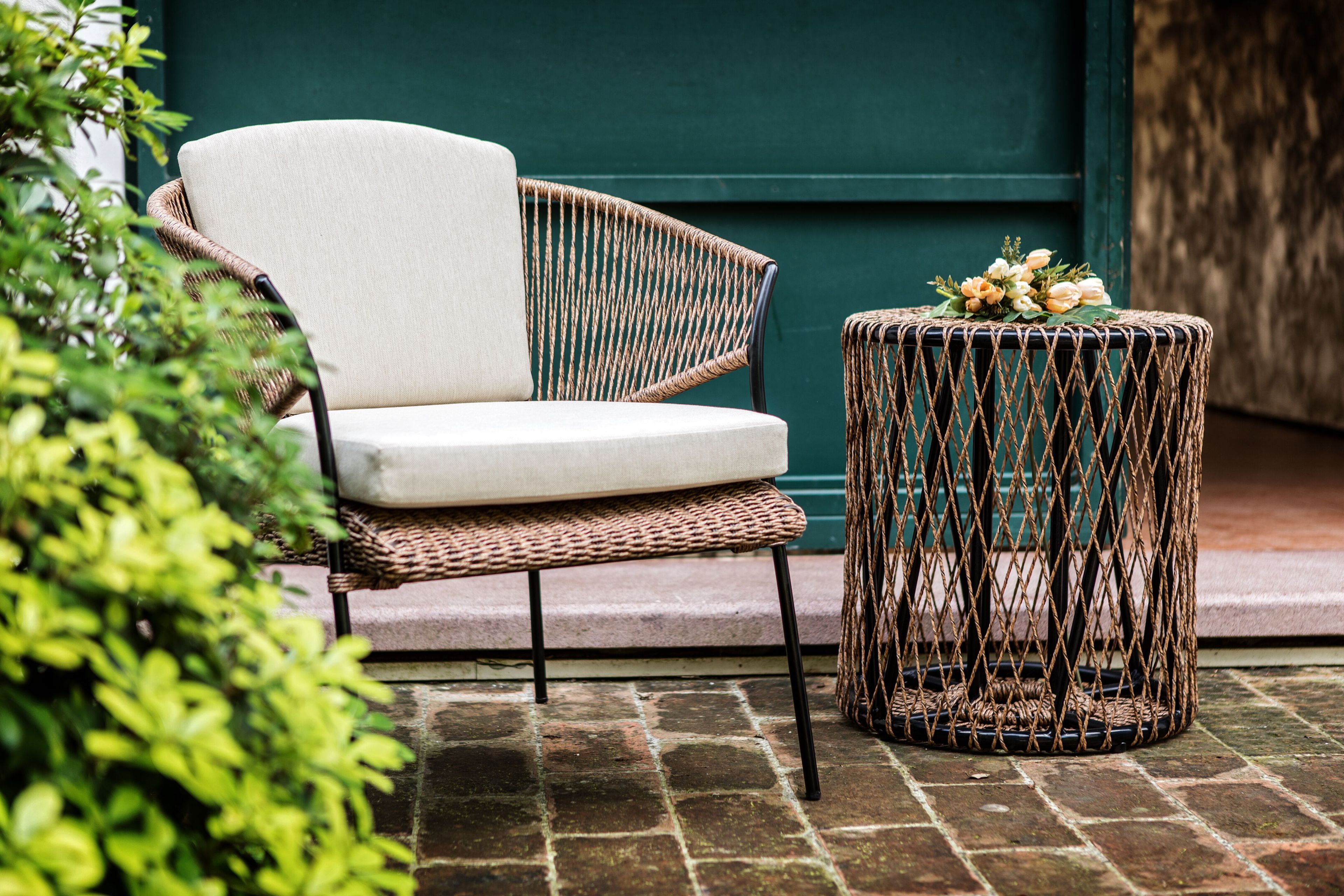 Высокий садовый журнальный столик из синтетического волокна cbdesign коктейль ARCH-00007700 - Вид №1